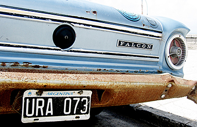Rear of car