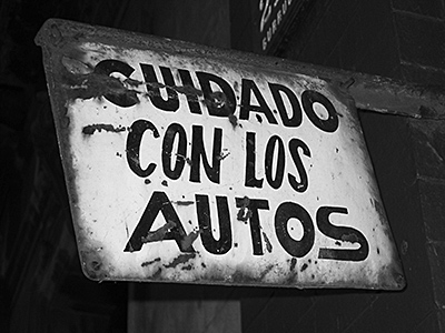 Careful sign